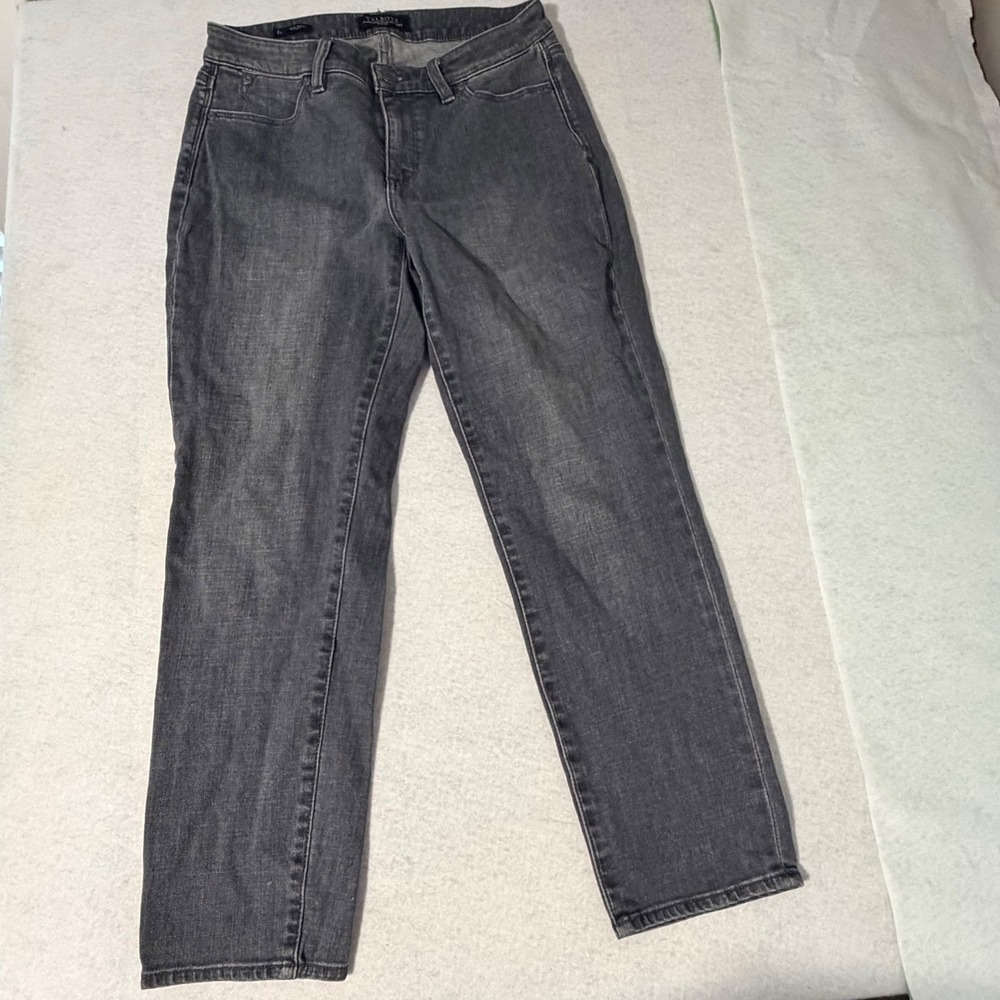 Talbots Flawless Five-Pocket Grey Slim Ankle Curvy Jeans 6P Petite